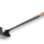 Thumbnail image #1 for Crestware WL5S 5 oz Solid Wok Ladle with Wood Handle, 17-Inch Length Case of 50