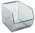 Thumbnail image #1 for Quantum Mesh Stack & Hang Bin, Rectangular, Chrome, 10-1/2 x 8 x 7 Inches