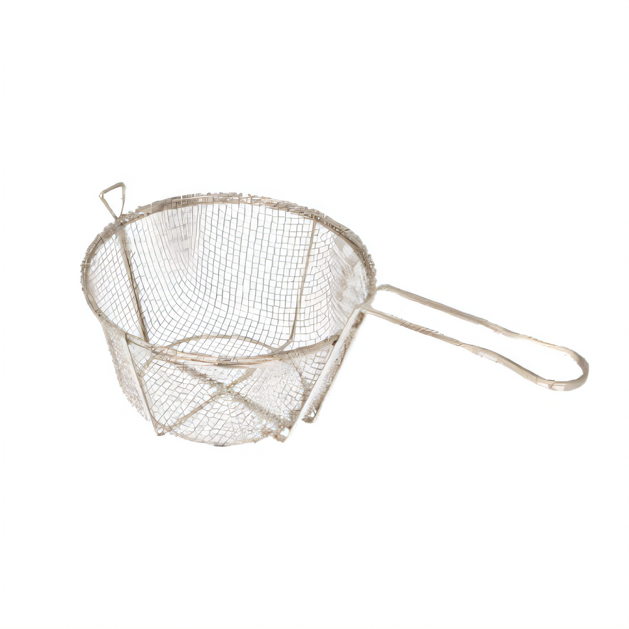 Product image #1 for Winco Round Nickel-Plated Wire Fry Basket, 10-1/2 Inch Diameter x 6 Inch High, 9 Inch Handle