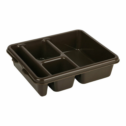 Product image #1 for Cambro 4-Compartment Co-Polymer Meal Delivery Tray, Brown