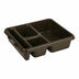 Thumbnail image #1 for Cambro 4-Compartment Co-Polymer Meal Delivery Tray, Brown