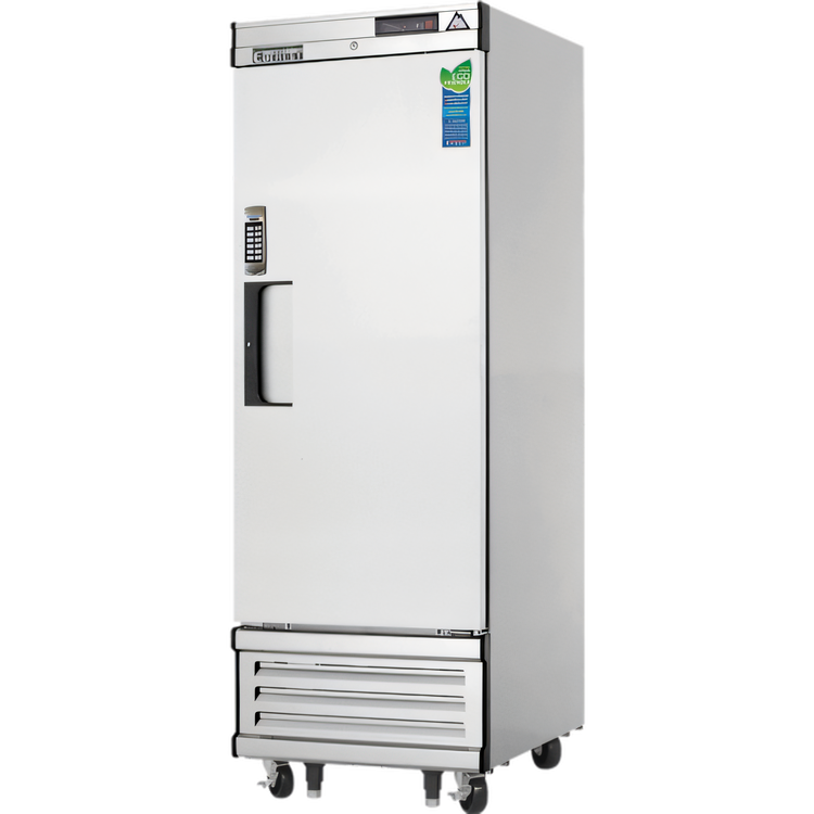 Product image #1 for Everest Refrigeration 23 Cu. Ft. One-Section Laboratory Freezer with Bottom-Mounted Self-Contained Refrigeration, Solid Hinged Door, and Casters
