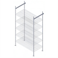 Quantum 24-Inch Stationary End Kit for Overhead Track Shelving