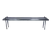 Thumbnail image #1 for Table-Mounted Single Stainless Steel Work Table Overshelf with Chrome Posts, 108 Inch W x 12 Inch D