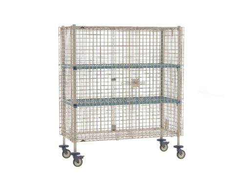 Product image #1 for MetroMax Q Mobile Wire Security Cage with 2 Intermediate Shelves