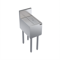 Krowne Royal Series Freestanding Underbar Drainboard, 12 x 19 Inches, Stainless Steel