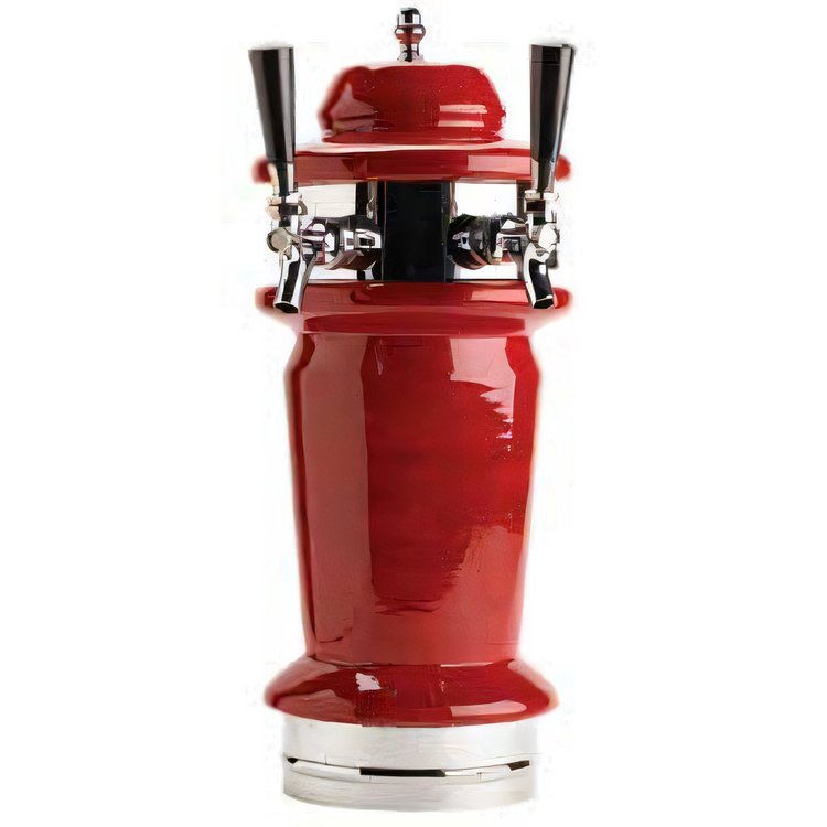 Product image #1 for Micro Matic Monaco Single-Column Countertop Air-Cooled Draft Beer Tower with 2 Brass-Body Faucets