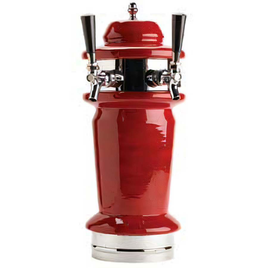 Product image #1 for Micro Matic Monaco Single-Column Countertop Air-Cooled Draft Beer Tower with 2 Brass-Body Faucets