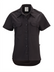Thumbnail image #1 for Metro Edge® Women's Black Short Sleeve Button-Front Brewer/Work Shirt, Small