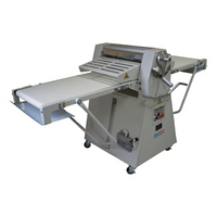 BakeryXpress DXP-FRS01 Floor Model Reversible Dough Sheeter with 17-Inch x 79-Inch Conveyor, 220V