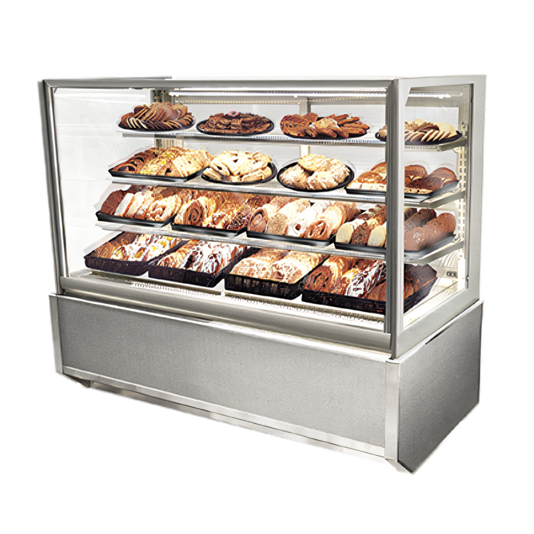 Product image #1 for Federal Industries Italian Glass Series Non-Refrigerated Floor-Standing Full-Service Pastry Display Case, 36-Inch Wide