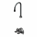 Thumbnail image #1 for T&S Brass Floor-Mounted Double Pedal Valve with 5-9/16 Inch Rigid Gooseneck and 1.5 GPM VR Laminar Flow Device