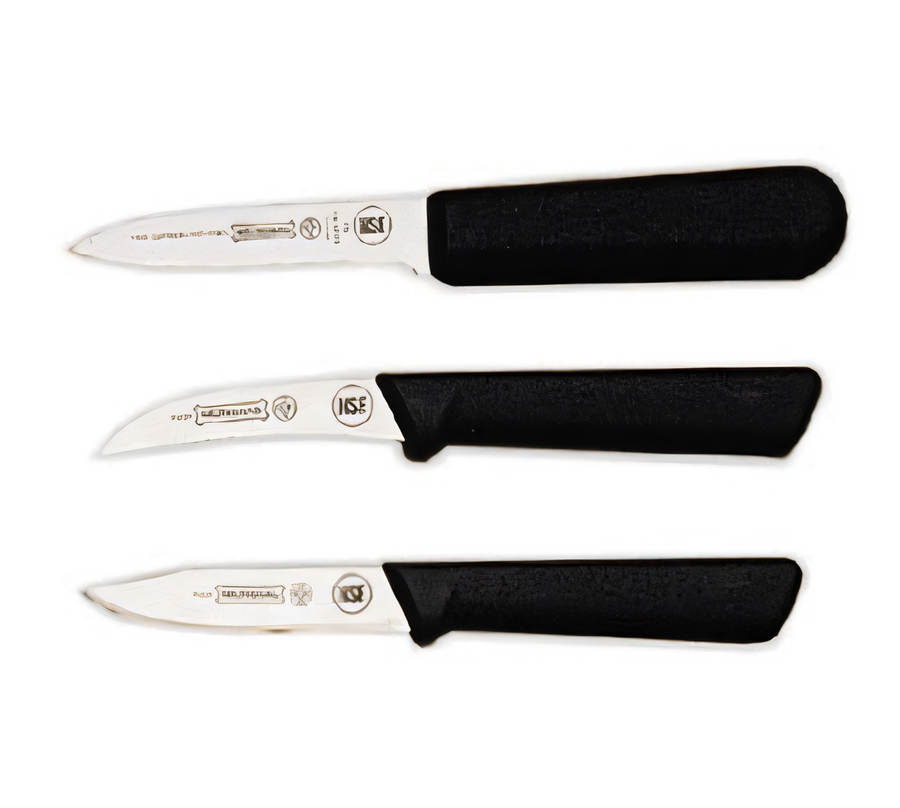 Product image #1 for Mundial 3-Piece Paring Knife Set with Antimicrobial Black Handles