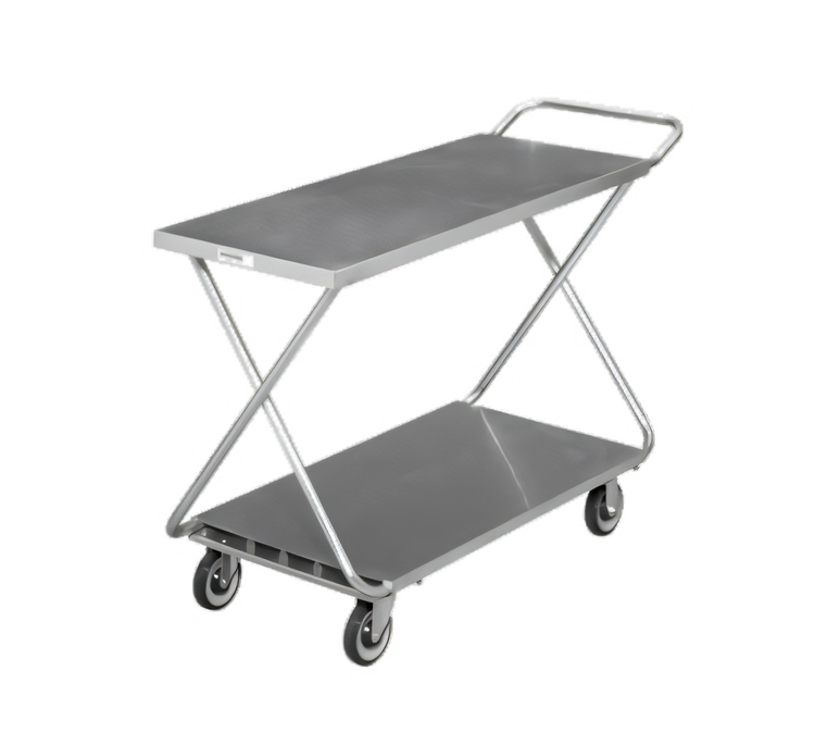 Product image #1 for Channel Manufacturing STKG300H Stocking / Marking Truck with Handle, Polished Deck, Galvanized Tubular Bottom, 22 x 52 x 34 Inches
