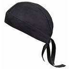 Thumbnail image #1 for Winco Signature Chef CHHW-3K Black Adjustable Skull Head Wrap, One Size Fits Most, 65/35 Poly-Cotton Blend Case of 96