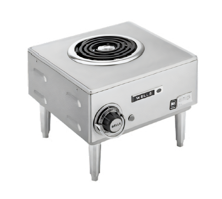 Product image #1 for Wells H-33 Countertop Electric Hot Plate, Single Burner, Flat Spiral Element