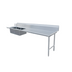 Thumbnail image #1 for 120-Inch Straight Soiled Dish Table with 2 Pre-Rinse Sinks, Right-to-Left Operation, 304 Stainless Steel