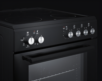 Summit Appliance 24-Inch Black Smooth-Top Electric Convection Range with Ceramic Glass Cooktop