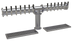 Thumbnail image #1 for Glastender 14-Faucet Countertop Pipe Tee Glycol-Cooled Draft Dispensing Tower