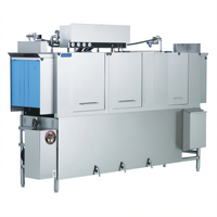 Jackson AJ-100CS Vision Series Steam-Heated Rack Conveyor Dishwasher with Adjustable Speed