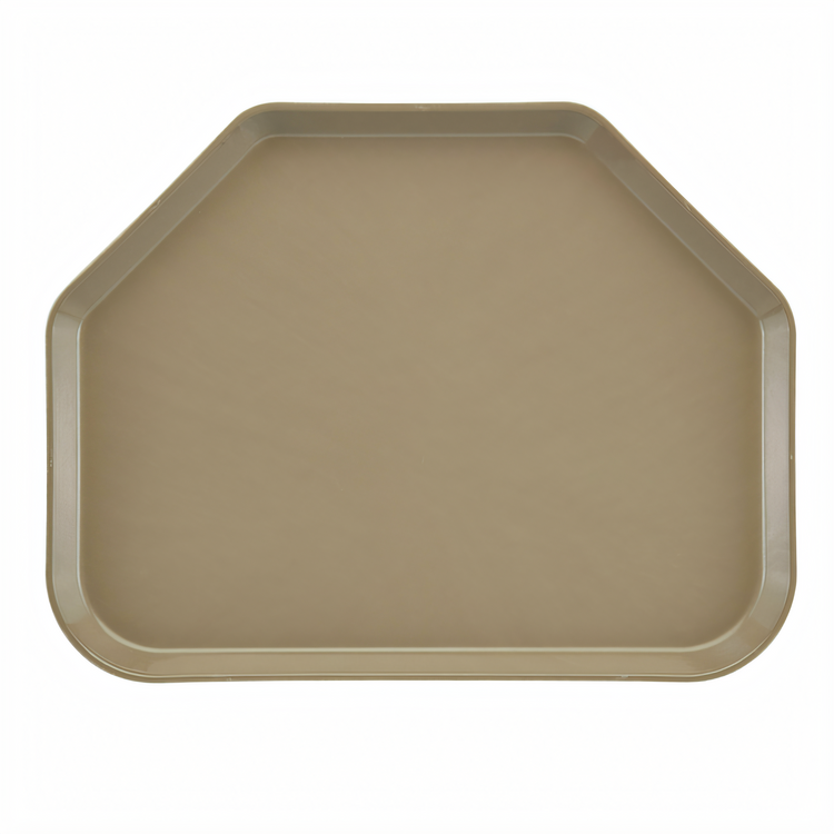 Product image #2 for Cambro Camtray Trapezoid Fiberglass Fast Food & Cafeteria Tray, 14 x 22, Desert Tan