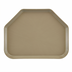 Thumbnail image #2 for Cambro Camtray Trapezoid Fiberglass Fast Food & Cafeteria Tray, 14 x 22, Desert Tan