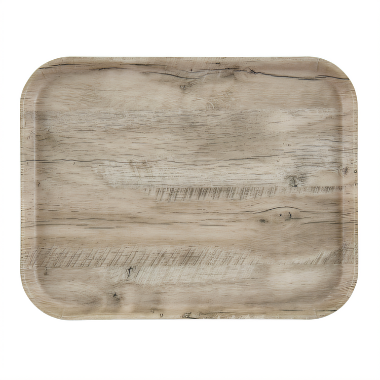 Product image #1 for Cambro Camtray Décor Series Rectangular Fiberglass Cafeteria Tray, 18 x 14 Inch, Light Olive