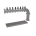Thumbnail image #1 for Pipe Cantilever Countertop Air-Cooled Draft Dispensing Tower with 8 Stainless Steel Faucets