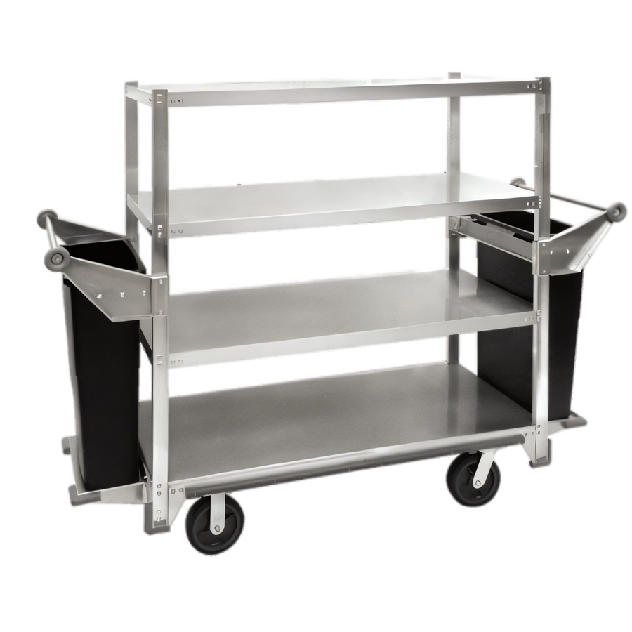 Product image #1 for Cres Cor Quiet Queen Mary 4-Shelf Aluminum Banquet Cart