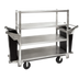 Thumbnail image #1 for Cres Cor Quiet Queen Mary 4-Shelf Aluminum Banquet Cart