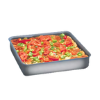 Thumbnail image #1 for American Metalcraft HCSQ620 6 x 6 Inch Square Deep Dish Pizza Pan, Straight-Sided, 2 Inch Deep, 14 Gauge Hard Coat Aluminum Case of 12