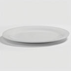 Thumbnail image #1 for American Metalcraft Jane DPW10WH 10-Inch Round Wide Rim White Melamine Plate Case of 12