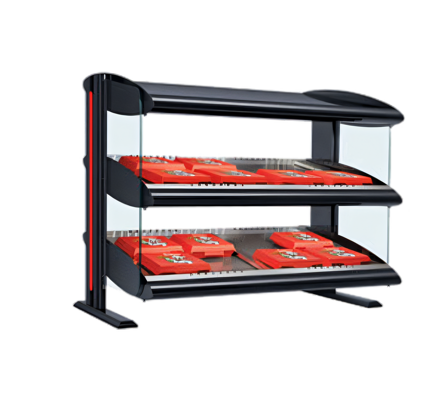Product image #1 for Hatco Spot On Slant Dual-Shelf Heated Zone Merchandiser Warmer, 52 Inch Wide, 120/208-240V, 3000W