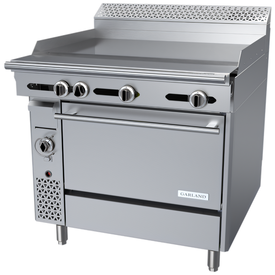 Product image #1 for Garland Cuisine C36-1-1C 36-Inch Heavy Duty Gas Griddle Top Range with Convection Oven