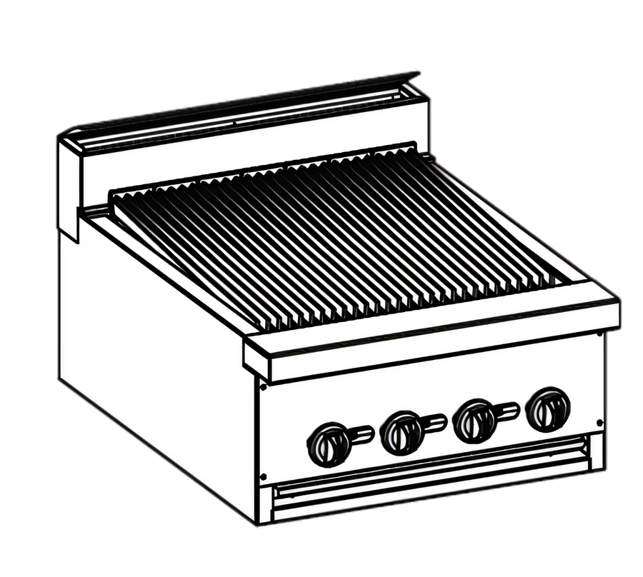 Product image #1 for Jade Range Bistro JBR-12B-M 12" Modular Gas Charbroiler