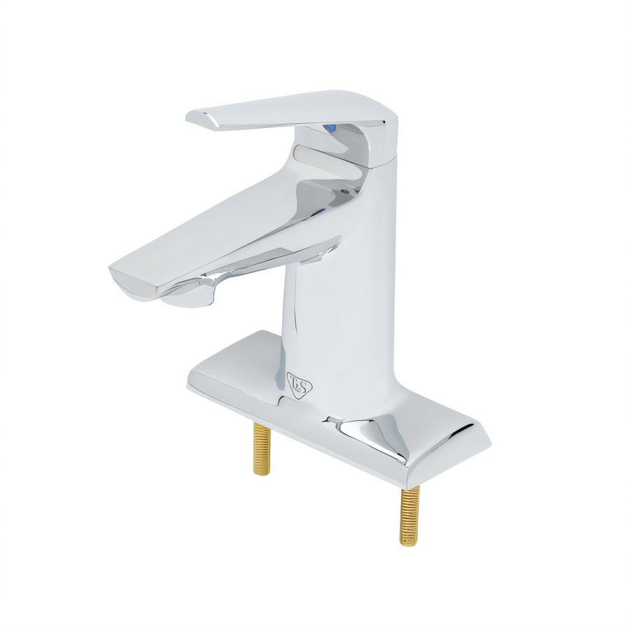 Product image #1 for T&S Brass LakeCrest 4-Inch Centerset Deck Mount Single-Lever Faucet, Polished Chrome