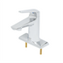 Thumbnail image #1 for T&S Brass LakeCrest 4-Inch Centerset Deck Mount Single-Lever Faucet, Polished Chrome