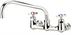 Thumbnail image #1 for Krowne Royal Series Splash-Mounted Full-Flow Commercial Faucet with 14-Inch Swing Spout, 8-Inch Centers