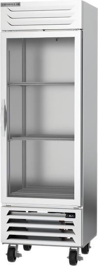 Beverage-Air Vista® Series One-Section Reach-In Display Refrigerator, Hinged Glass Door, 19.08 Cu. Ft., Bottom-Mounted Self-Contained, R290