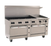 Thumbnail image #1 for Wolf Challenger XL 72-Inch Gas Restaurant Range with 8 Open Burners, 24-Inch Griddle, and 2 Standard Ovens
