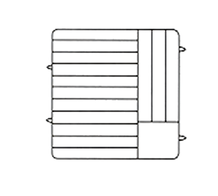 Product image #1 for Vollrath Plate Crate® Adjustable Plate Dishwasher Rack with Wire Dividers, 14-Plate Capacity