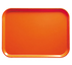 Thumbnail image #2 for Cambro Camtray Rectangular Fiberglass Cafeteria Tray, 16 x 22 Inch, Citrus Orange