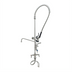 Thumbnail image #1 for T&S Brass Single Hole Deck Mount Mixing Faucet with 12-Inch Swing Nozzle and Spray Valve
