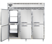 Continental Refrigerator DL3WE-SS-PT-HD Three-Section Extra Wide Pass-Thru Heated Holding Cabinet