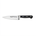 Thumbnail image #1 for Winco Acero KFP-60 6-Inch Forged Chef Knife, High-Carbon Stainless Steel, Full Tang, Black POM Handle Case of 36