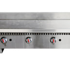 Thumbnail image #1 for Serv-Ware STGS-48 48-Inch Thermostatic Natural Gas Griddle, 4 Burners, 3/4-Inch Plate, Stainless Steel