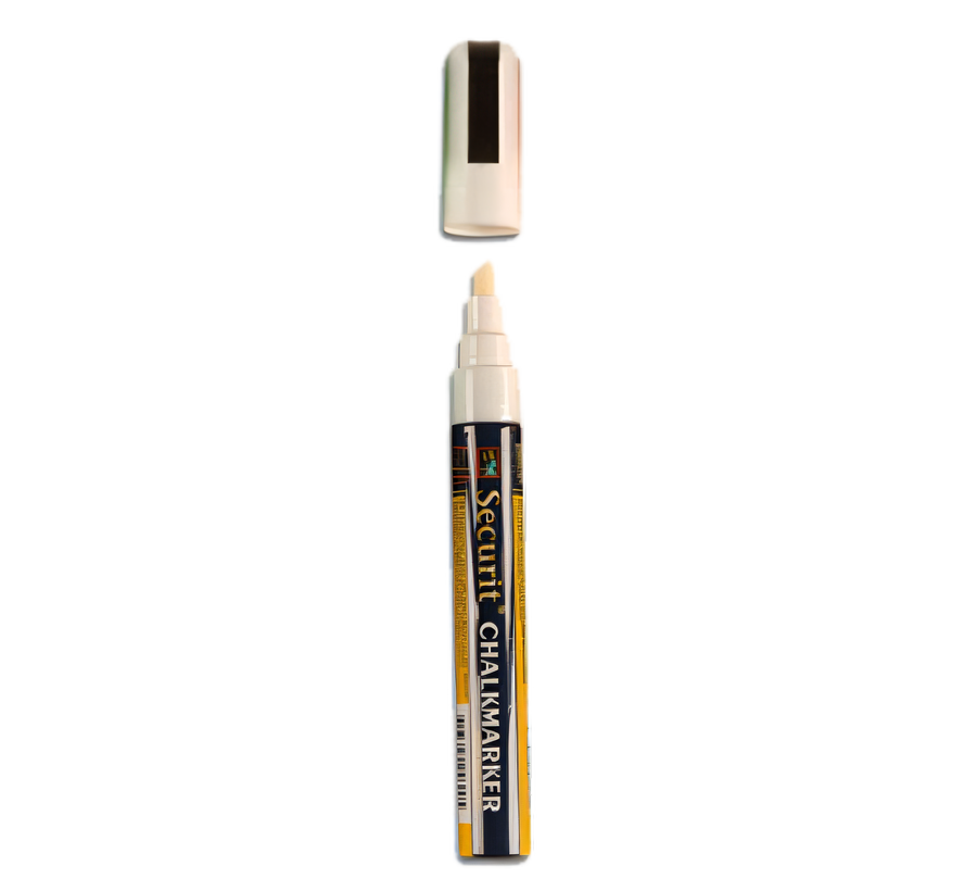 Product image #1 for Securit Assorted Small-Tip Chalk Markers, Rain- and Smear-Proof, Pack of 4