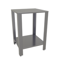 Glastender Beverage Line Chiller Stand with Undershelf, Galvanized Steel