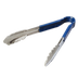 Thumbnail image #1 for Carlisle Spectrum 9-1/2 Inch Stainless Steel Utility Tongs with Blue Dura-Kool Vinyl Handle