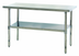 Thumbnail image #1 for Quantum SST-2460U 60-Inch x 24-Inch 304 Stainless Steel Work Table with Adjustable Undershelf